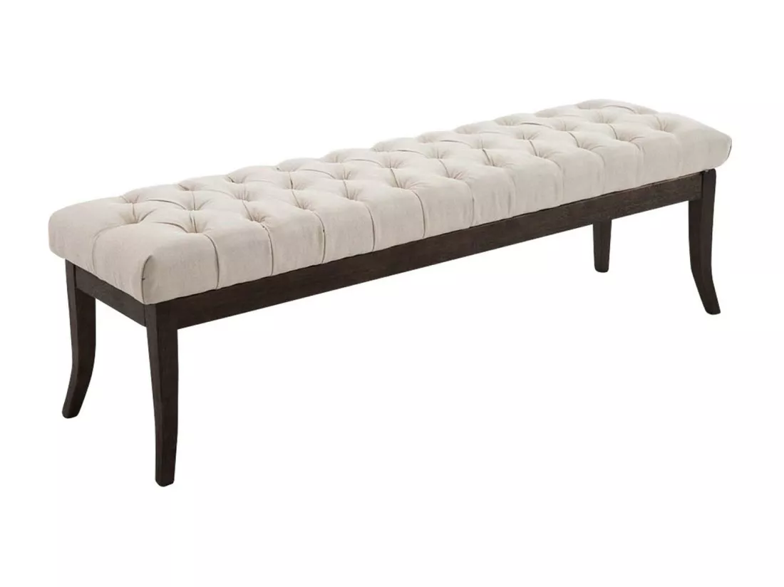 Banquette - Tissu & Bois - Crème - Ramses