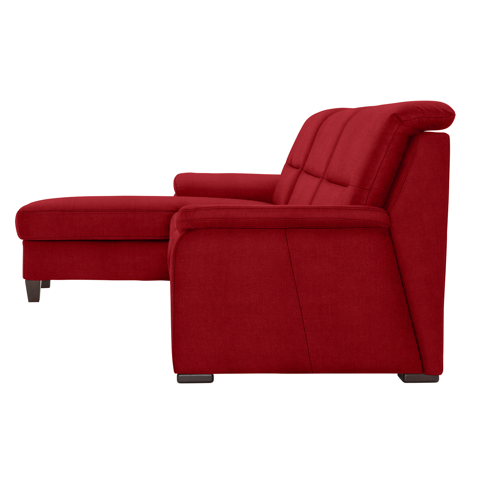 polsterpower Ecksofa - Miro bordeaux - Basismodell - Recamiere links