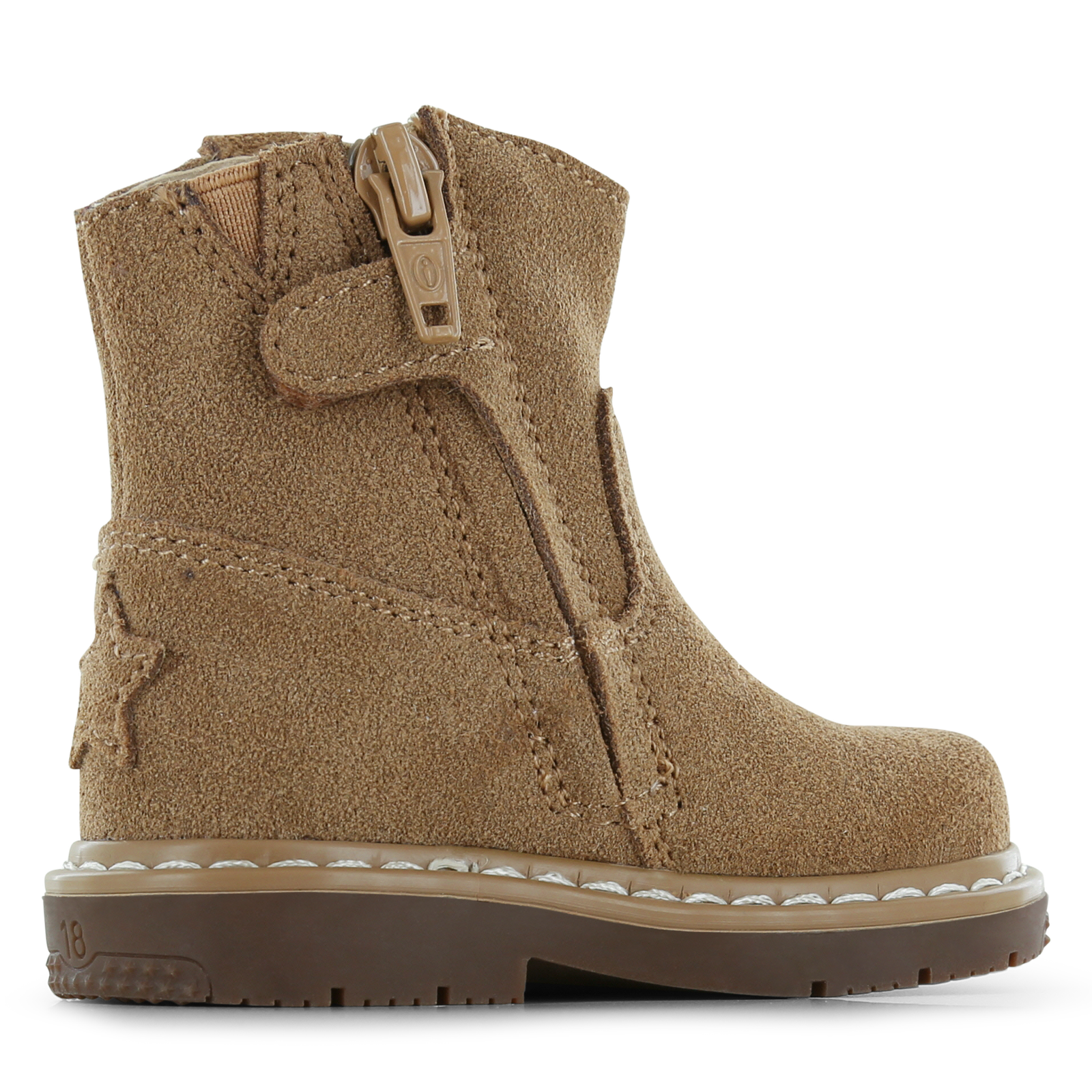 Shoesme cognacfarbener Stiefel mit Fransen