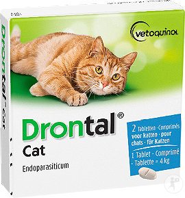 Drontal Cat Pour Chats 2 Comprimés Enrobés