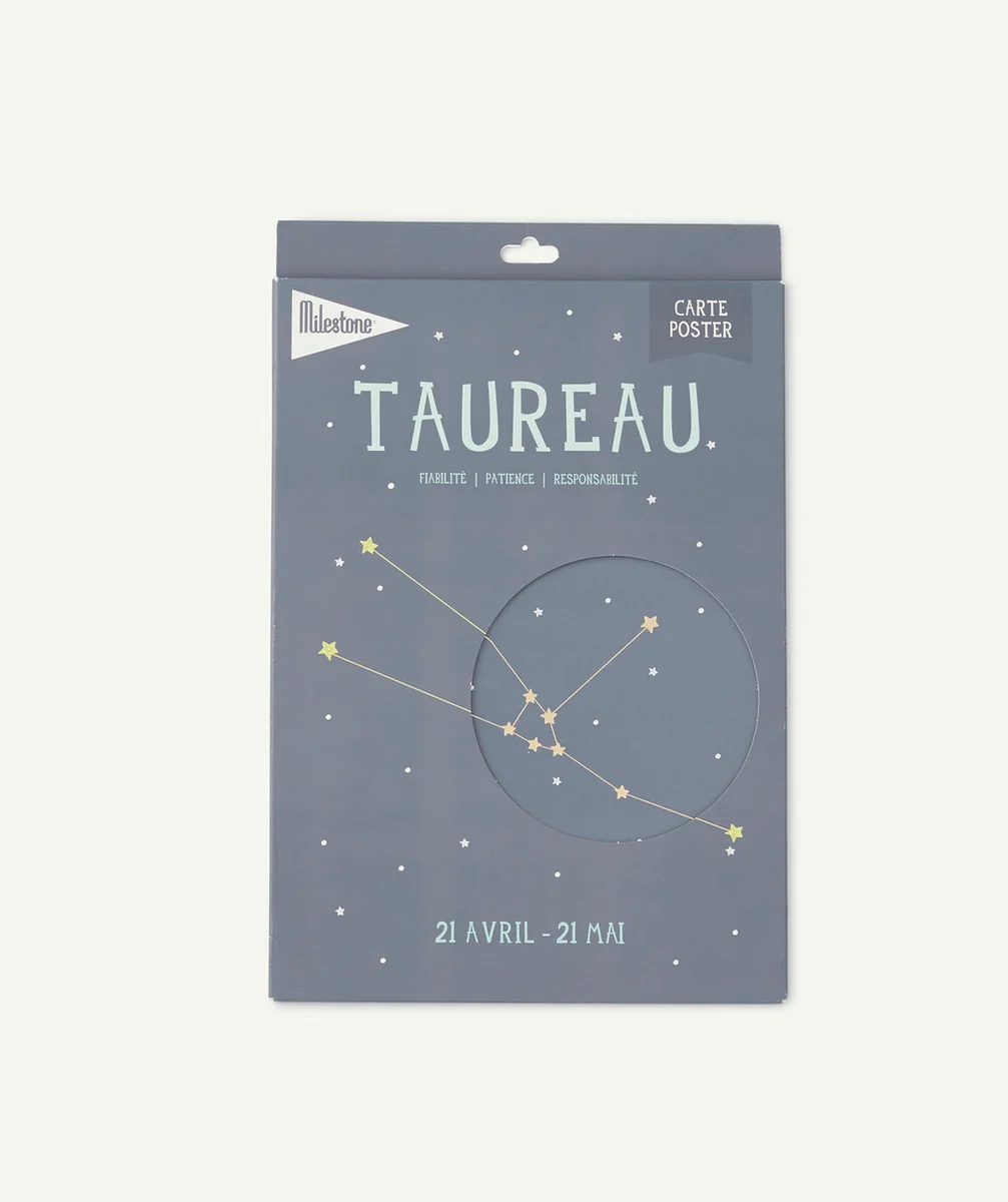 MILESTONECARTE POSTER ZODIAC TAUREAU BÉBÉ