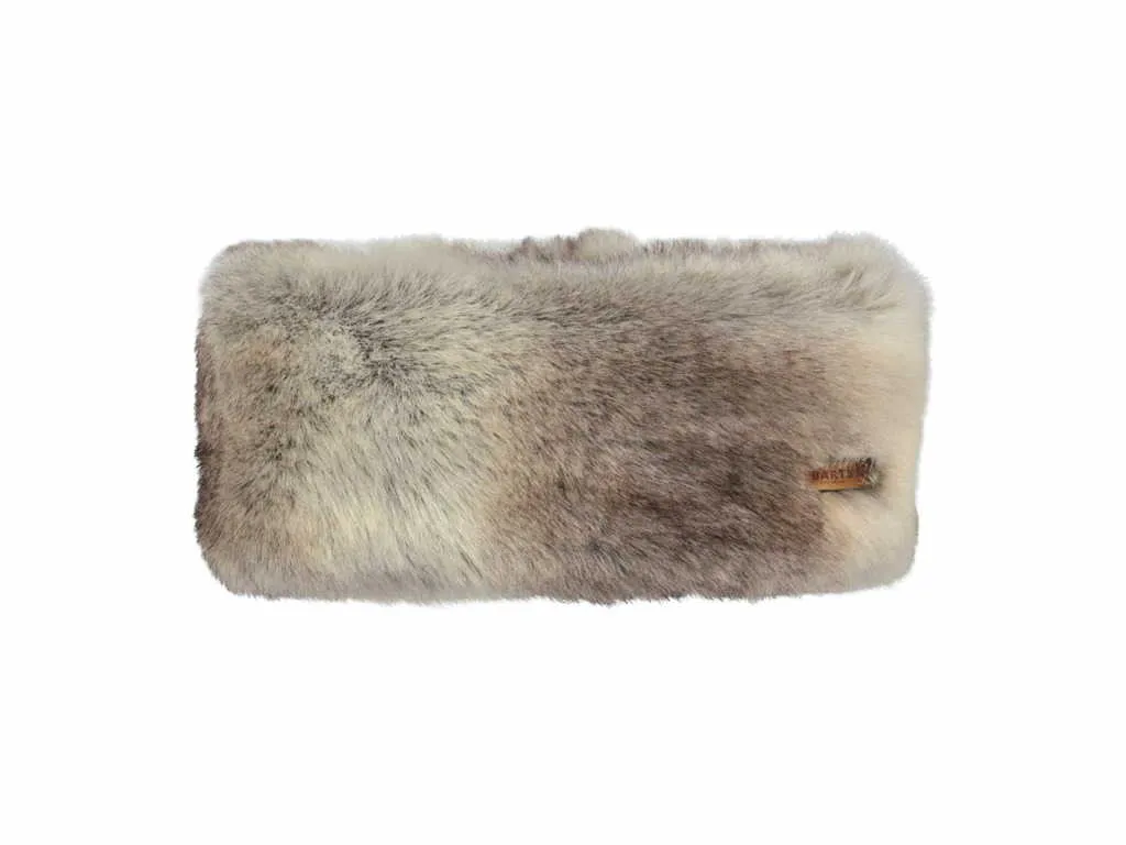 BARTS Stirnband Braun Textil  Fell-Imitation