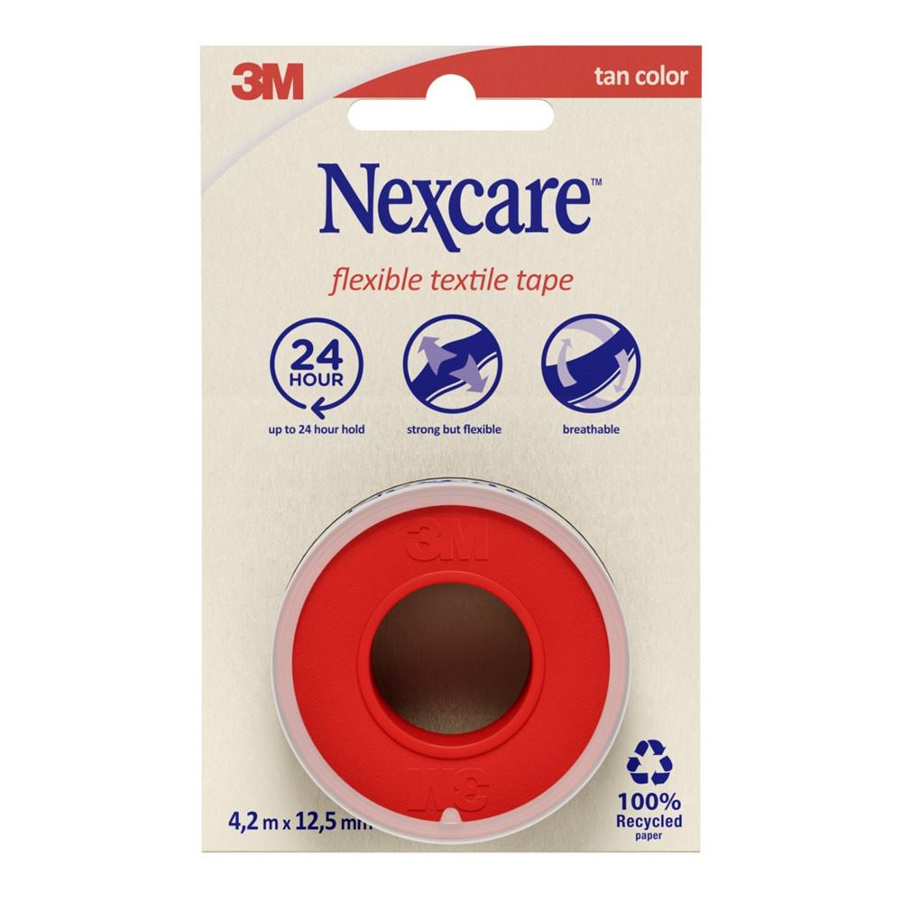 NEXCARE Flexible Textile Tape 4.2mx12.5mm Rolle 1 Stk