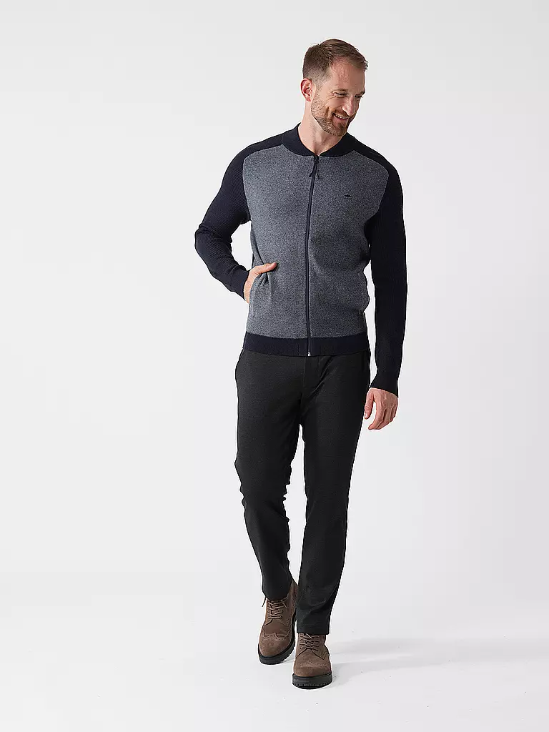 FYNCH HATTON Sweatjacke dunkelblau
