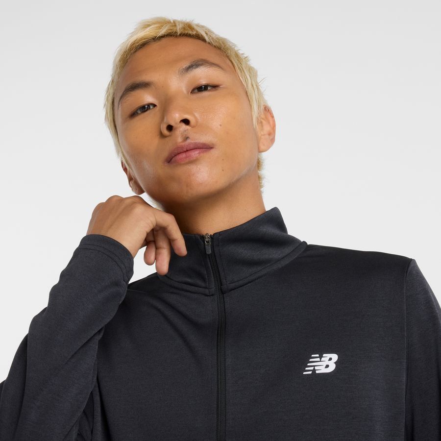 New Balance Haut Running Fermeture Éclair 1/4 - Noir