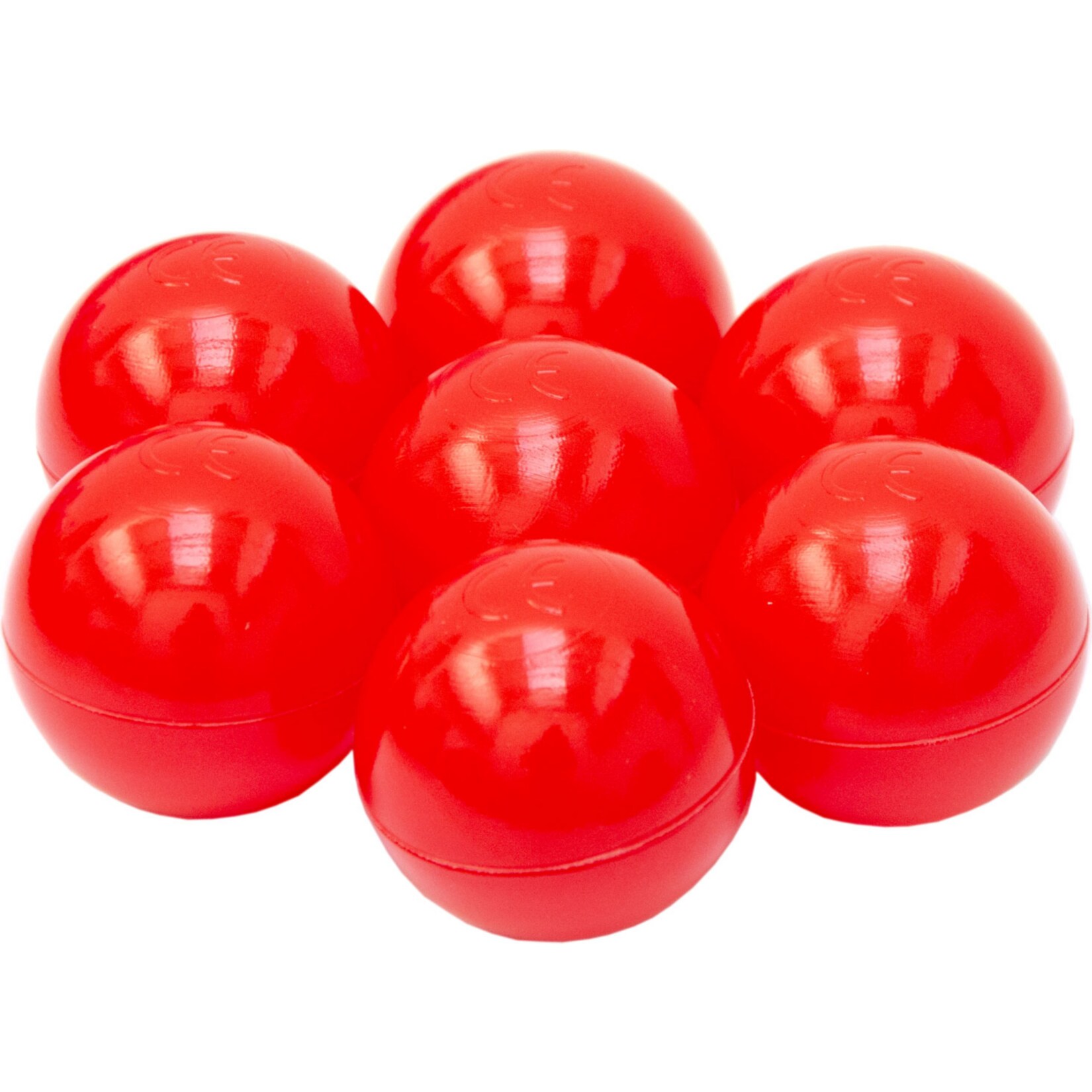 50 Bälle für Bällebad 5,5cm Babybälle Plastikbälle Baby Spielbälle Rot