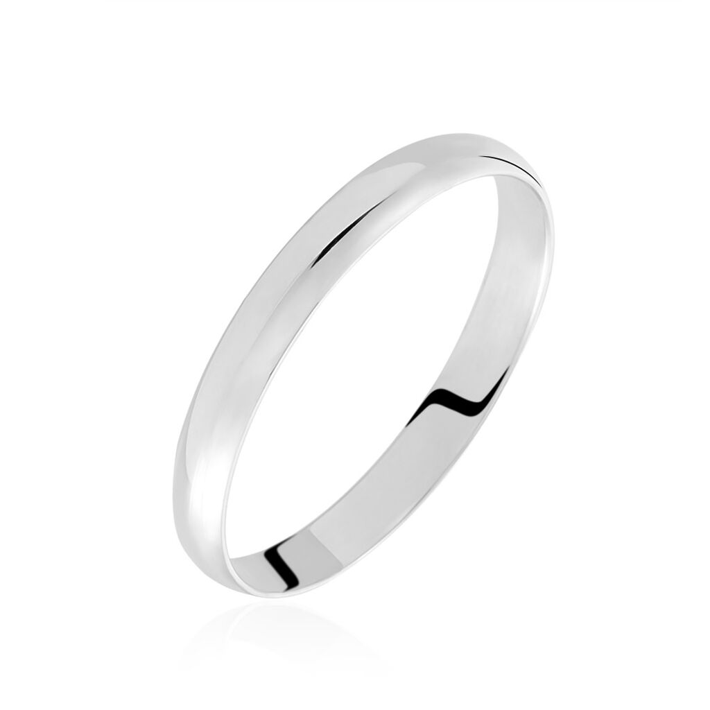 Alliance Meredithe Demi Jonc Classique Or Blanc