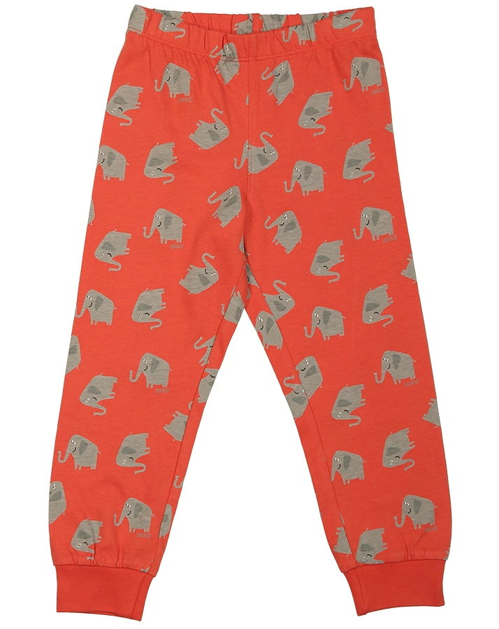 Schlafanzug ELEFANT lang in orange