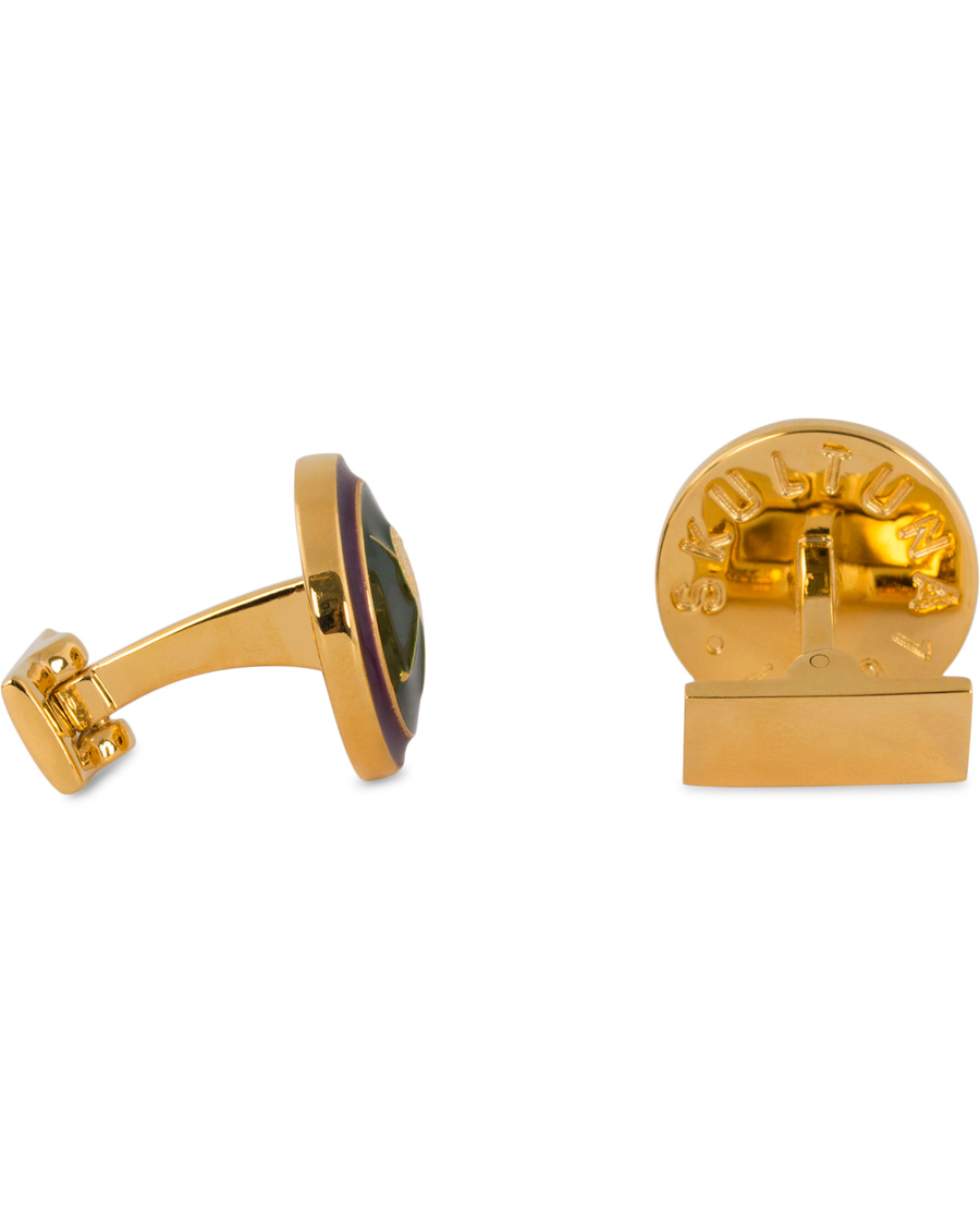 Skultuna Cuff Links Golf Gold/Green