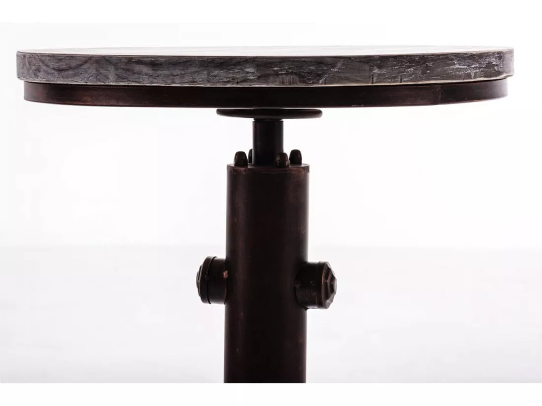 Table haute de bar - rund 39cm - Bois - Bronze - Lumos