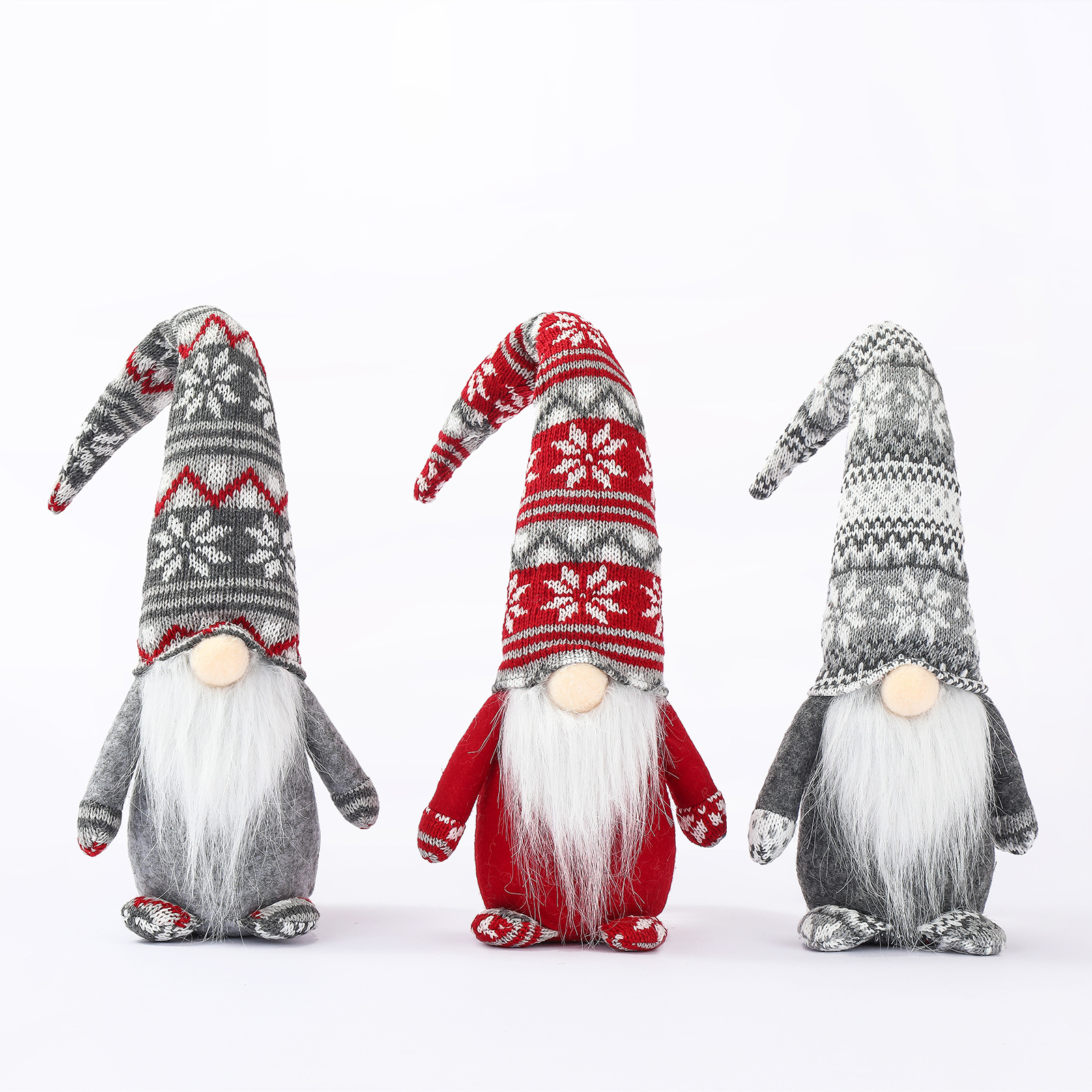 (39x15cm) Weihnachts Wichtel Home Deko Schwedischer Plüsch Zwerg - Rot