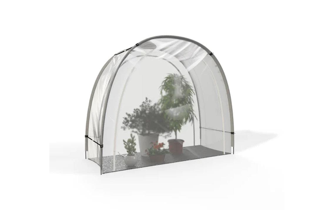 Überwinterungszelt Arctic, 186 x 84 x 175 cmTerrassen-Gewächshaus in Transparent/Anthrazit