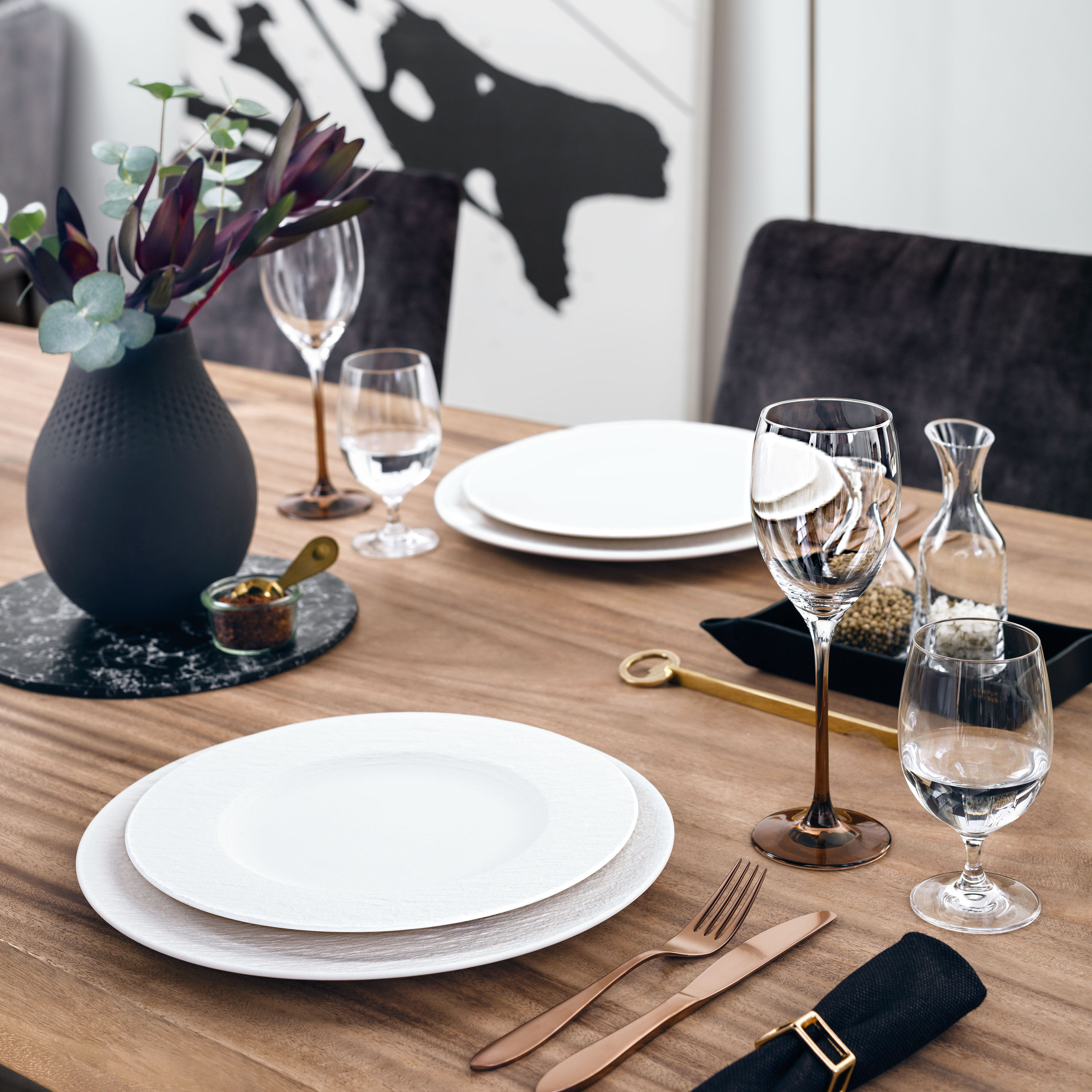 Manufacture Dinner plate White, 10.7'', Premium Porcelain