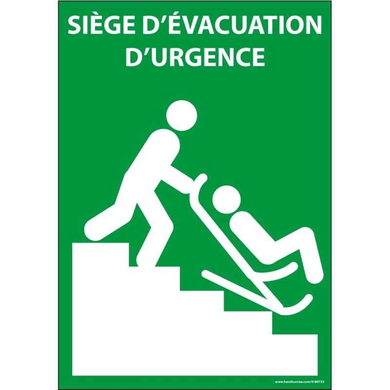 Panneau SIEGE EVACUATION