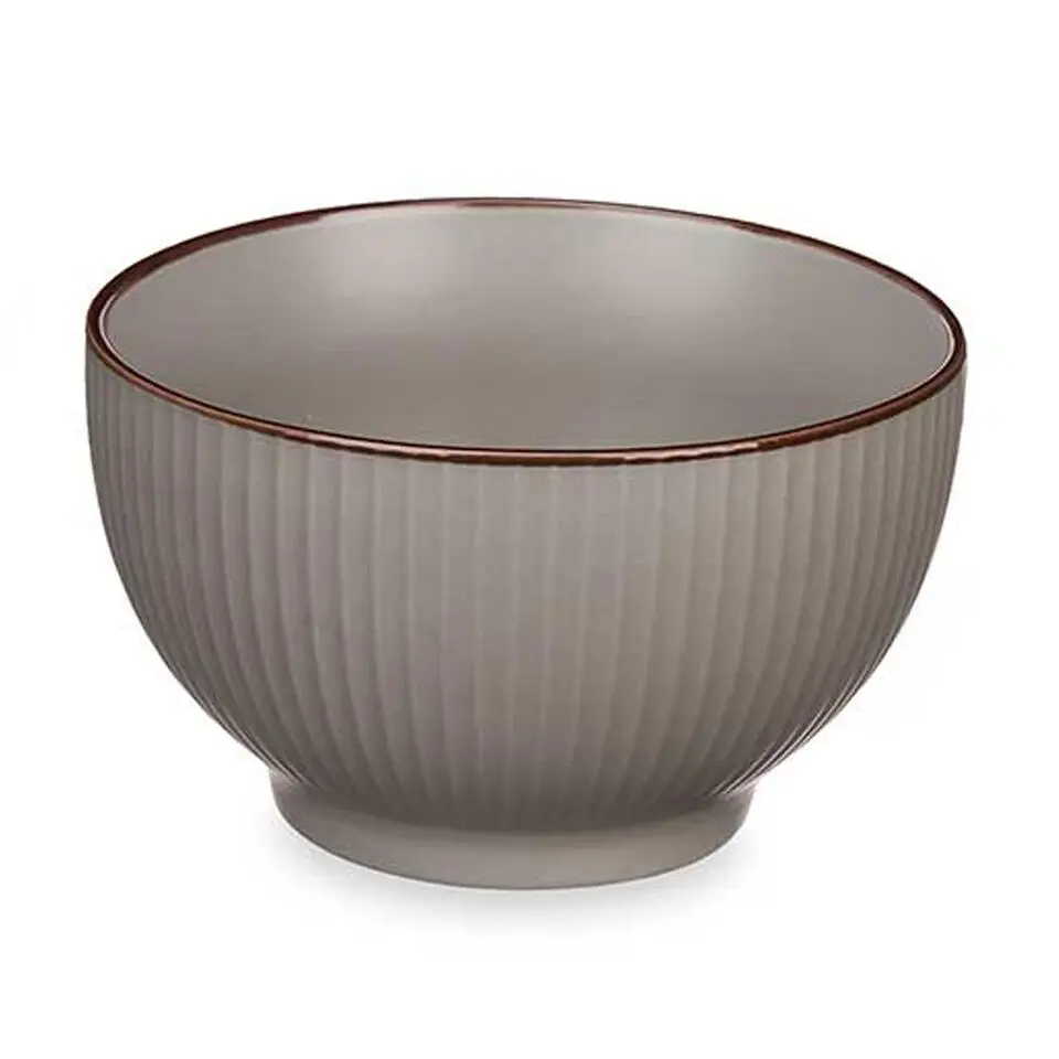 Vivalto schaaltjes/kommetjes - porselein - grijs - D14 cm