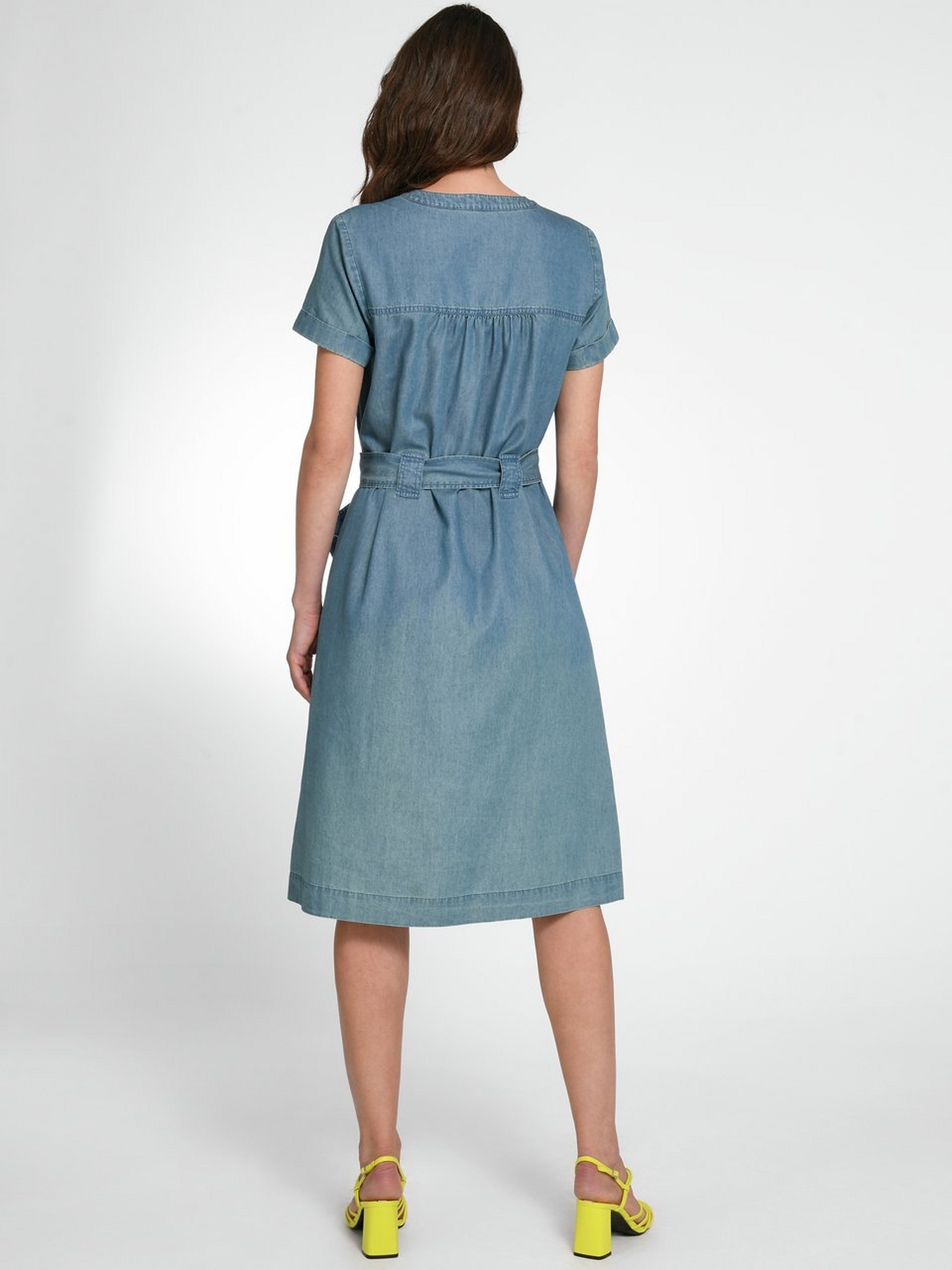 Jeans-Kleid mit 1/2-Arm