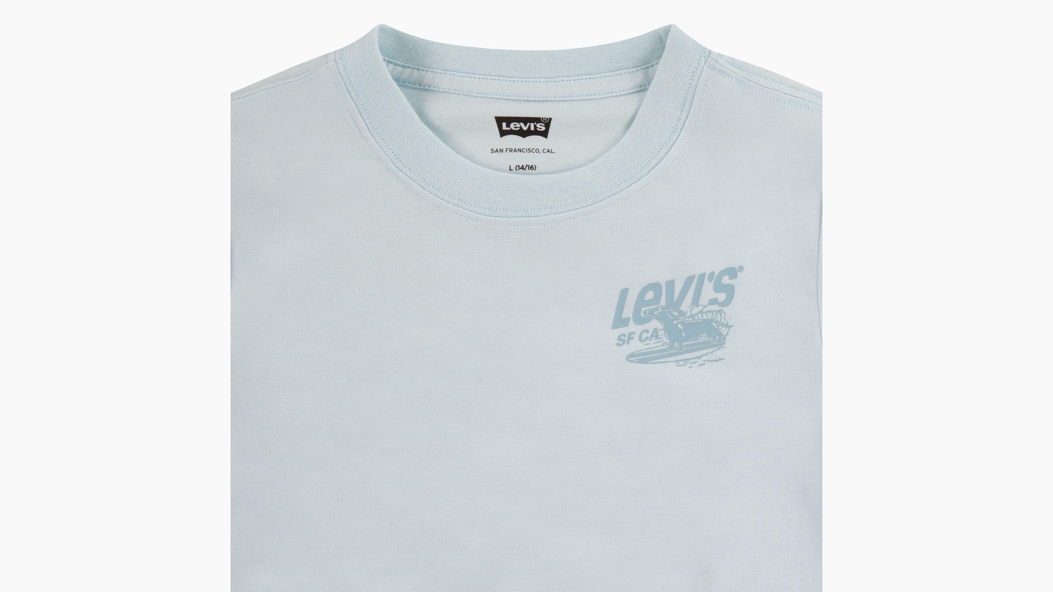 Enfant t-shirt Surfing Dachshund - Clearwater - Bleu
