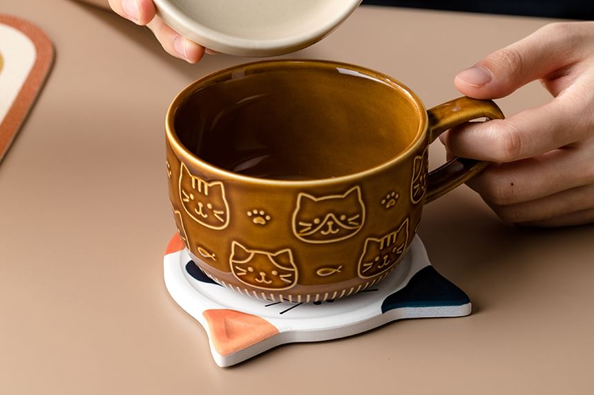 Koringa - Dierlijke keramische drinkbeker / lepel / set (verschillende ontwerpen)
