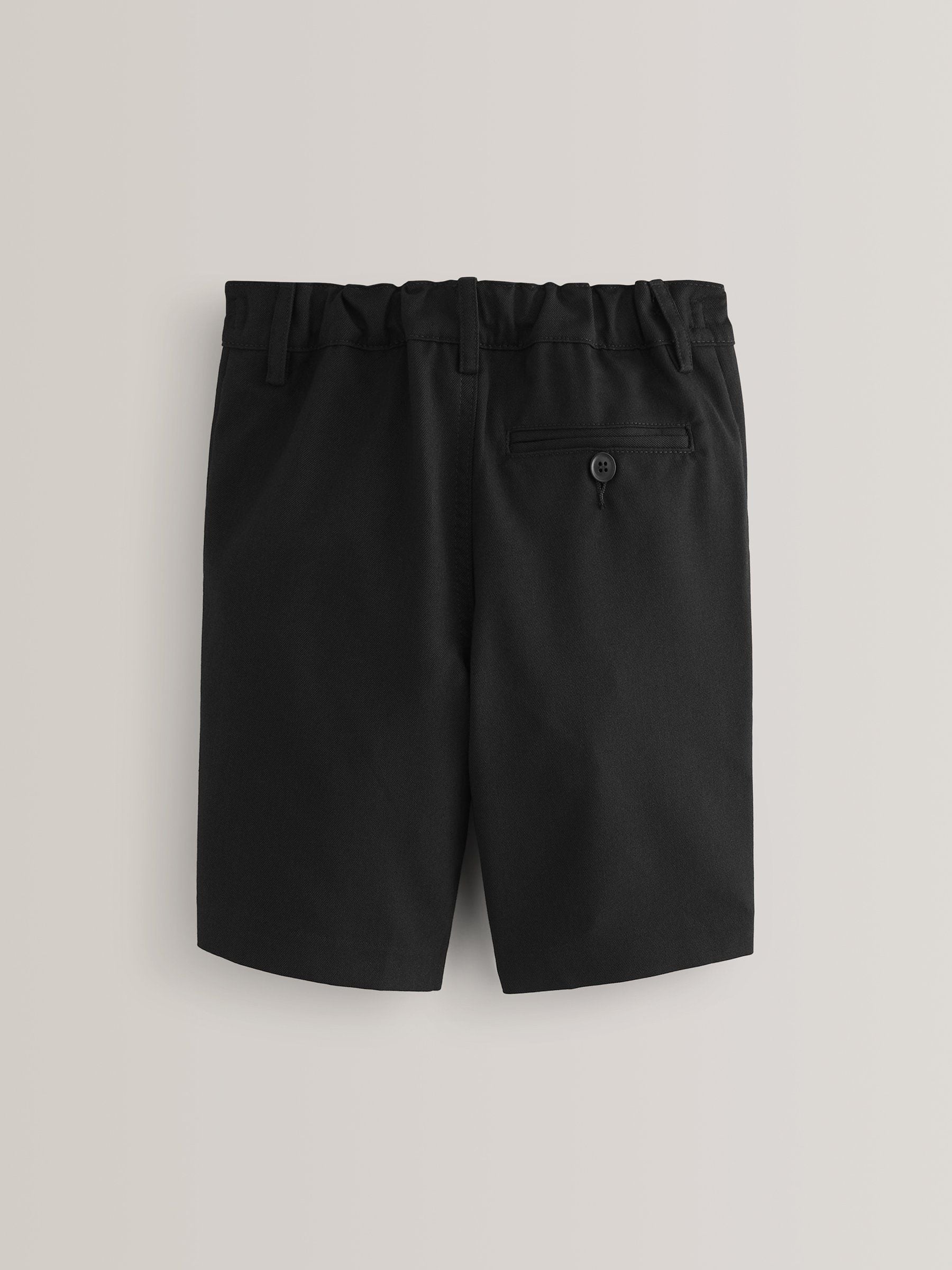 Zwart - Schoolshorts zonder plooien (3-14jr)