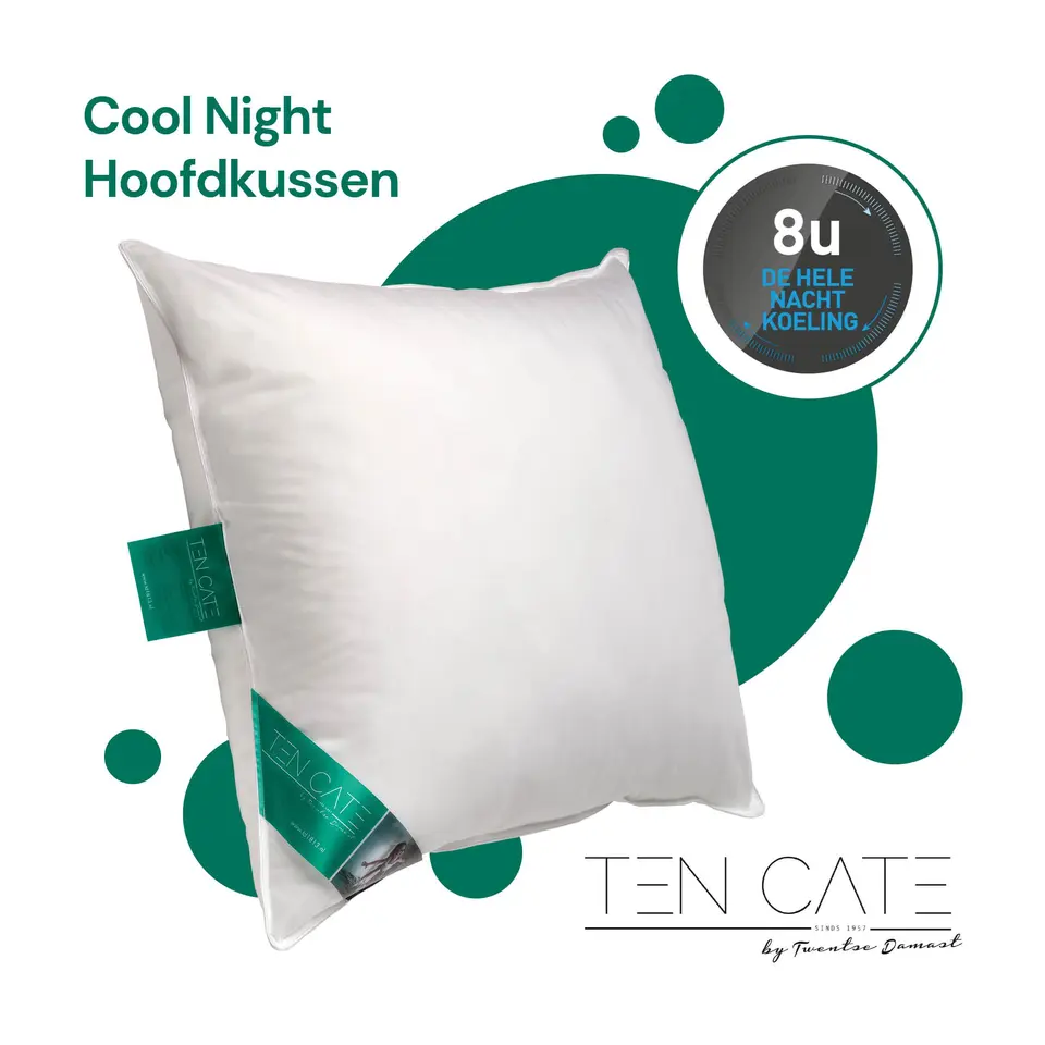 Ten Cate Cool Night Synthetisch Hoofdkussen - 60x70