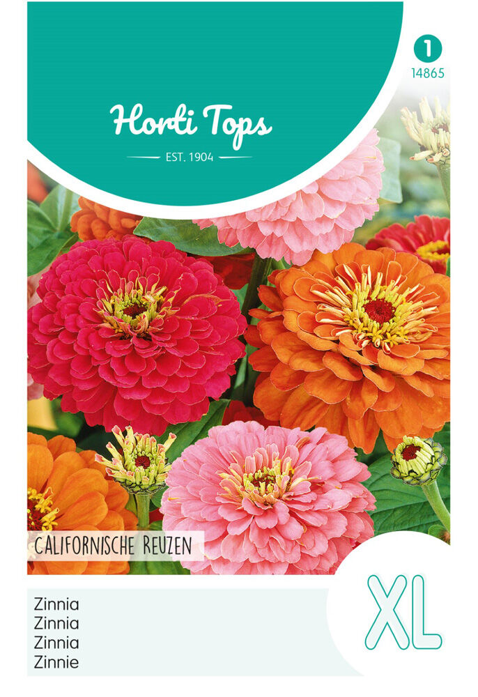 Hortitops Zinnia Californische Reuzen - Bloemzaden