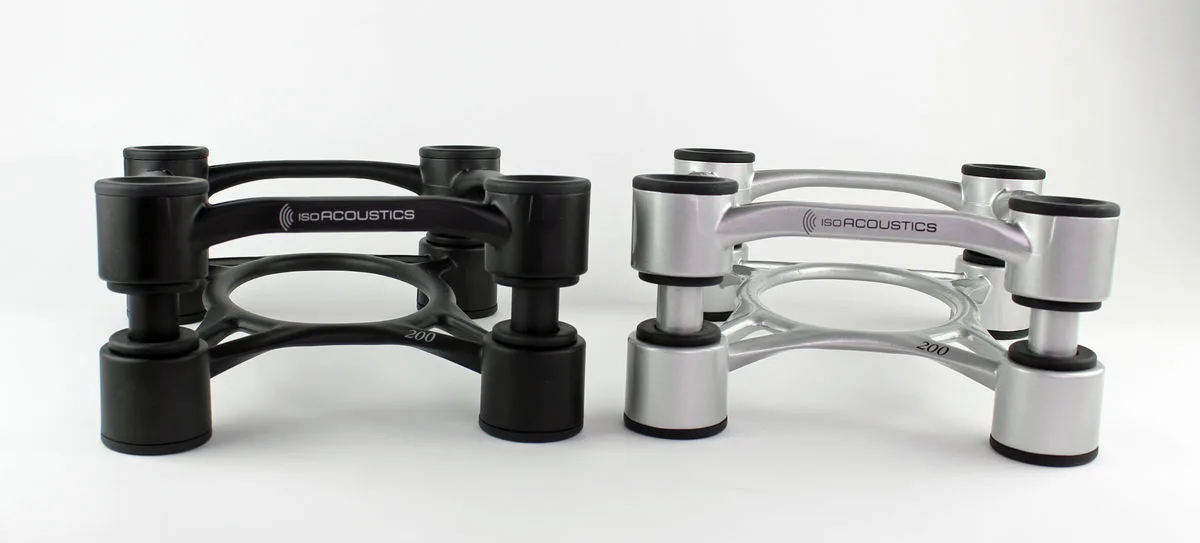 IsoAcoustics Aperta 200 Argent (la paire) Absorbeurs acoustiques