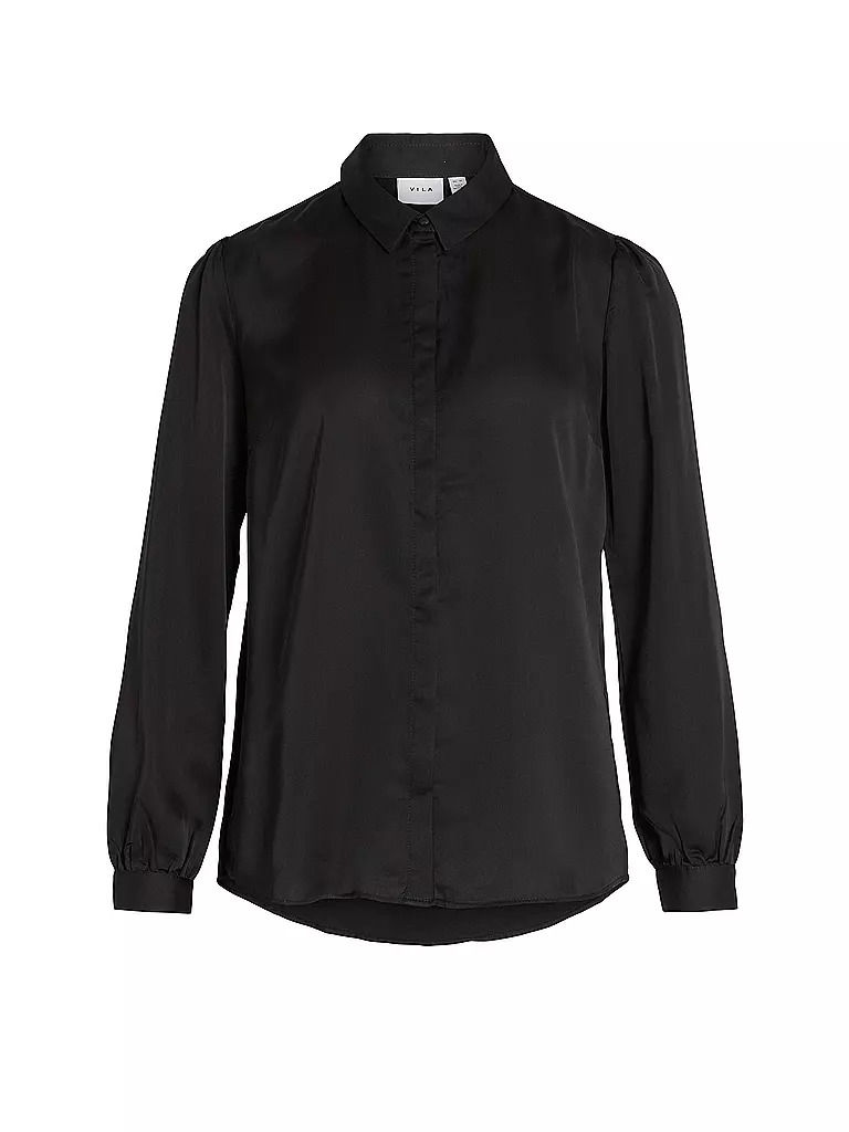 VILA Bluse VIELLETTE schwarz