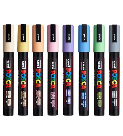 Posca Filzstifte - PC-5M - 8 st. - Pastellfarben