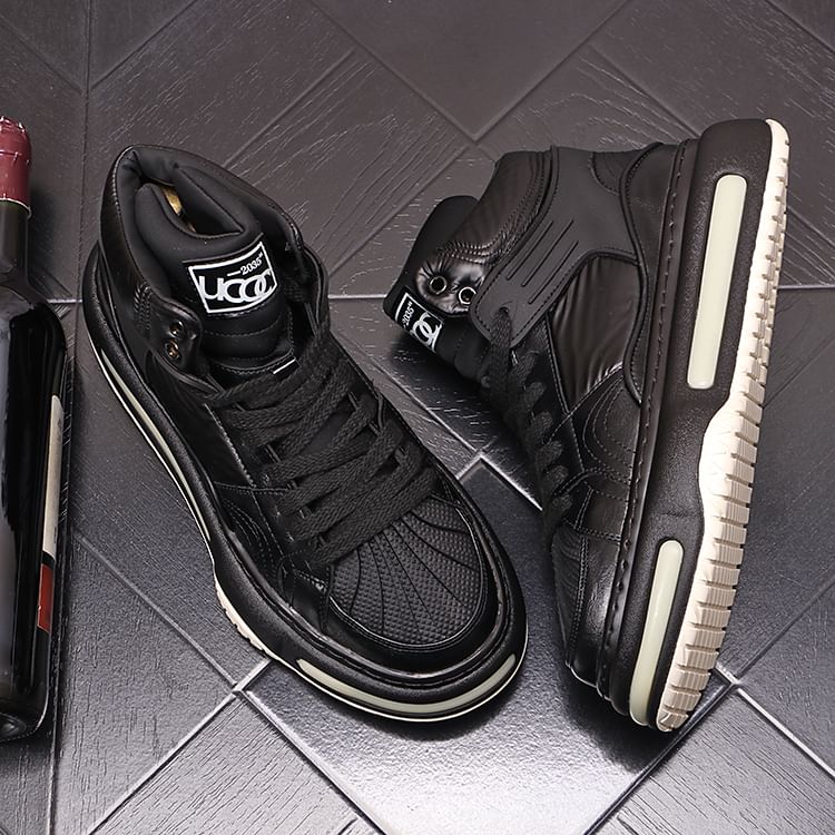 Mr Ozera - Platform Panel High Top Sneakers