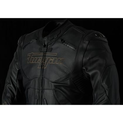 Blouson Furygan GHOST - BLACK BROWN - Noir