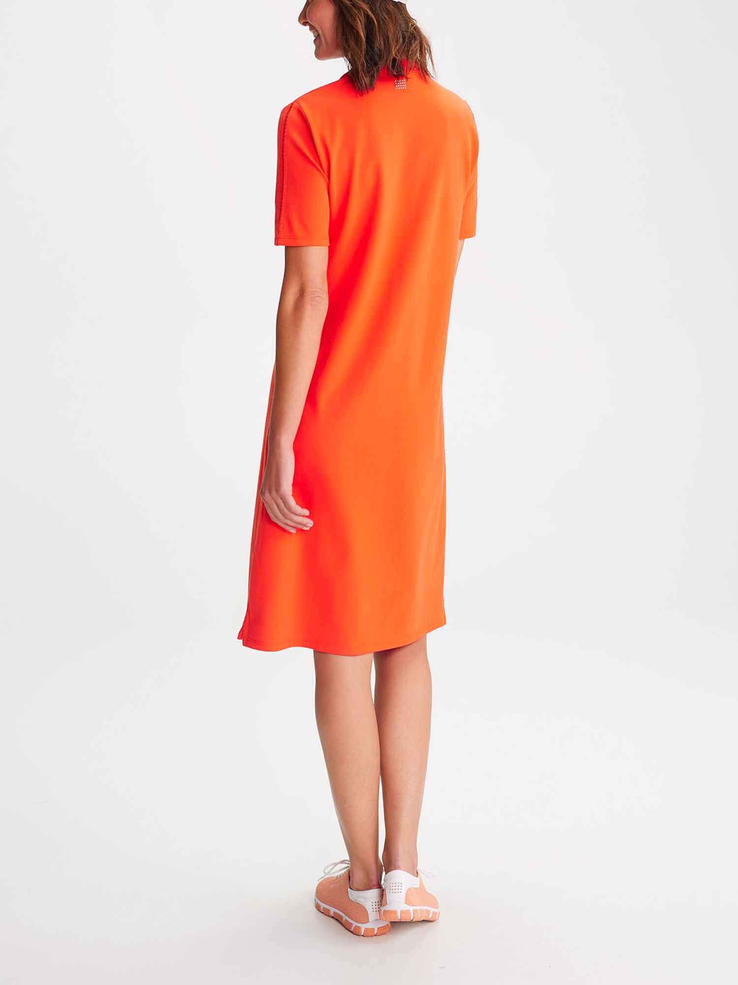 Robe Polo Femme Coton Biologique Rouge