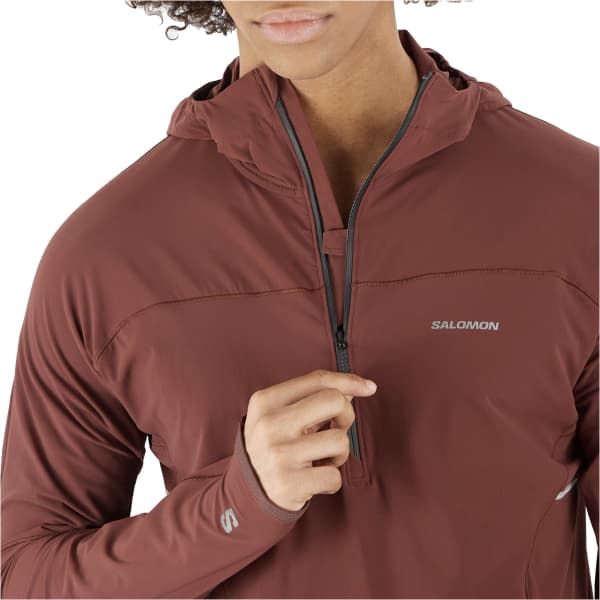 Veste trail SALOMON SENSE AERO HYBRID HZ HD M RUM RAISIN