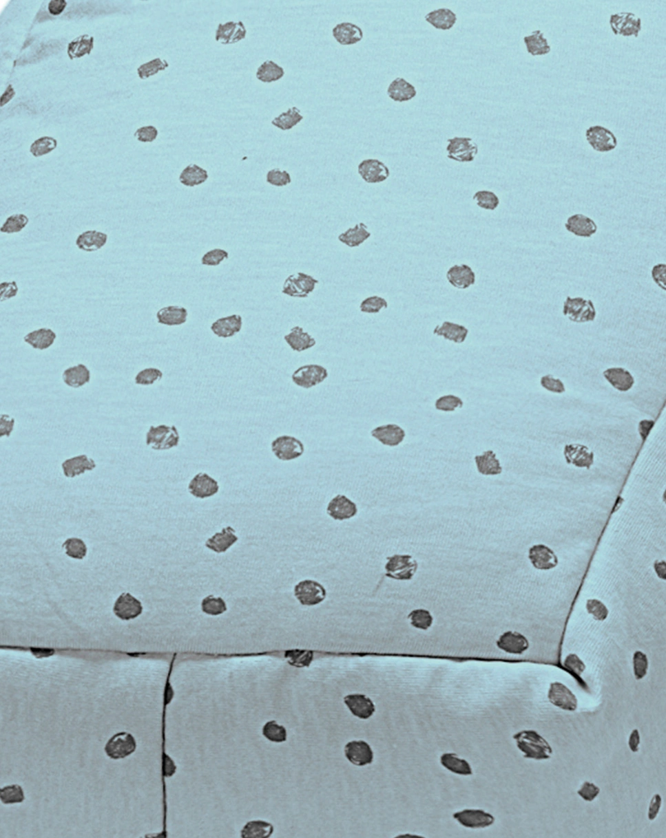 Stillkissen mit Bezug DANCING DOTS in blue pearl