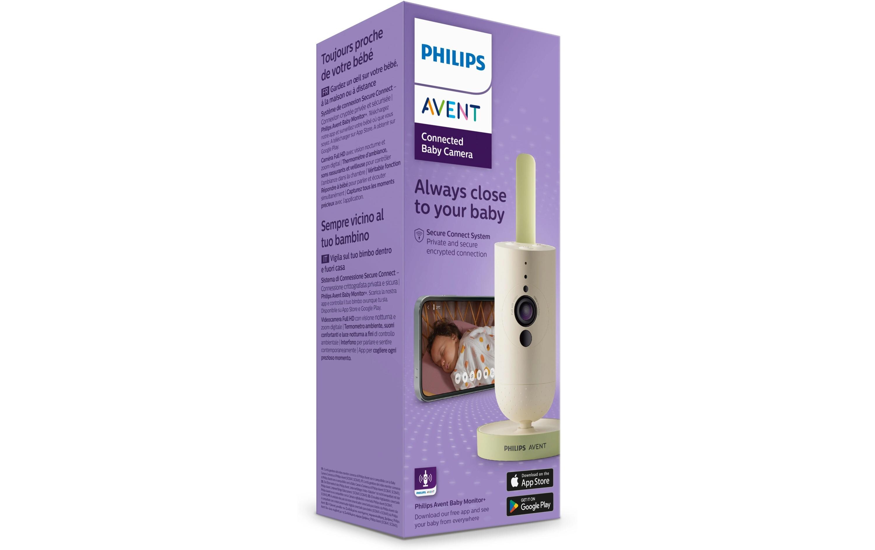 Babyphone SCD643/26 Beige, Grün<br>Baby-Videoüberwachung WLAN