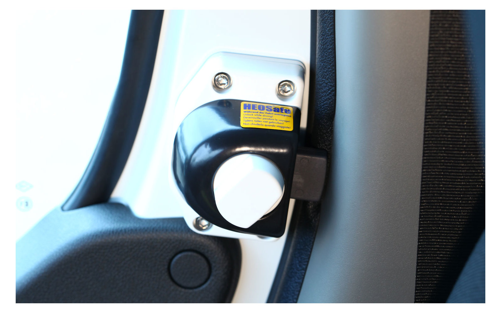 HEOsafe Riegelschloss für Fahrerhaustüren (Renault Master, Opel Movano, Nissan NV 400 ab 2010 und Iveco Daily ab 2014)