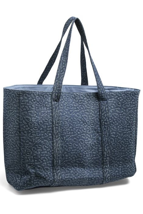 Pieces blauwe dames tas