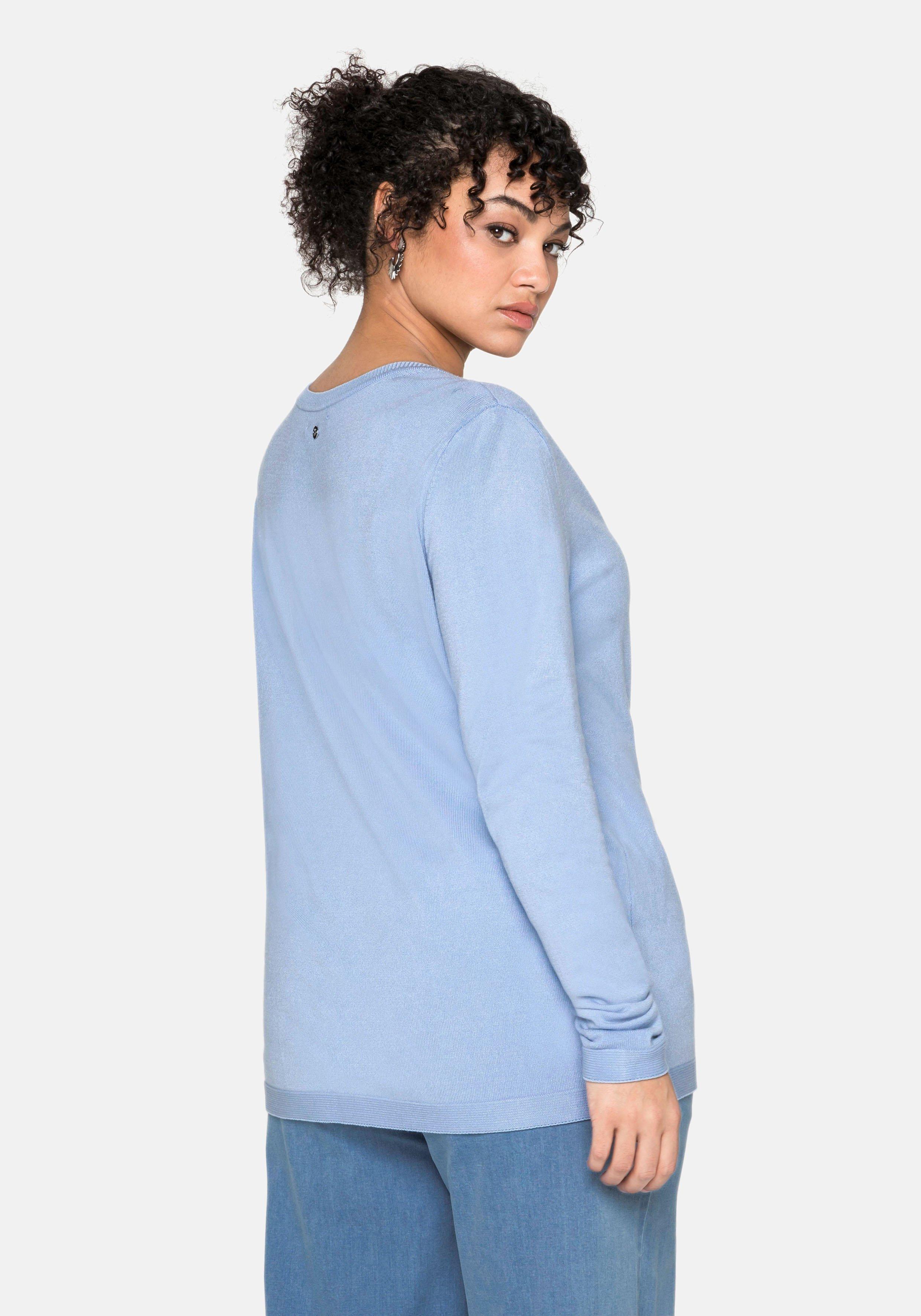 Strickjacke aus Viskose, mit tiefem V-Ausschnitt