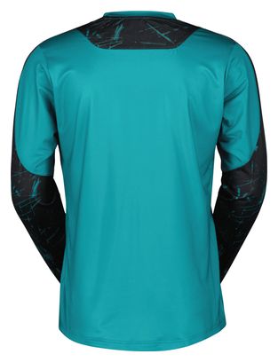 Maillot Manches Longues Homme Scott Trail Storm Turquoise/Noir
