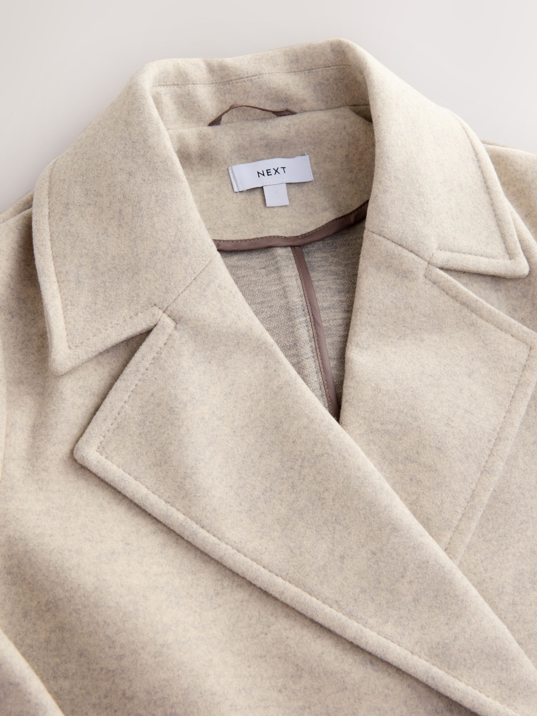 Crème - Lange maxi-jas