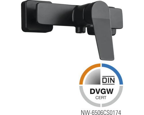 Jungborn douchekraan GAMMA zwart mat