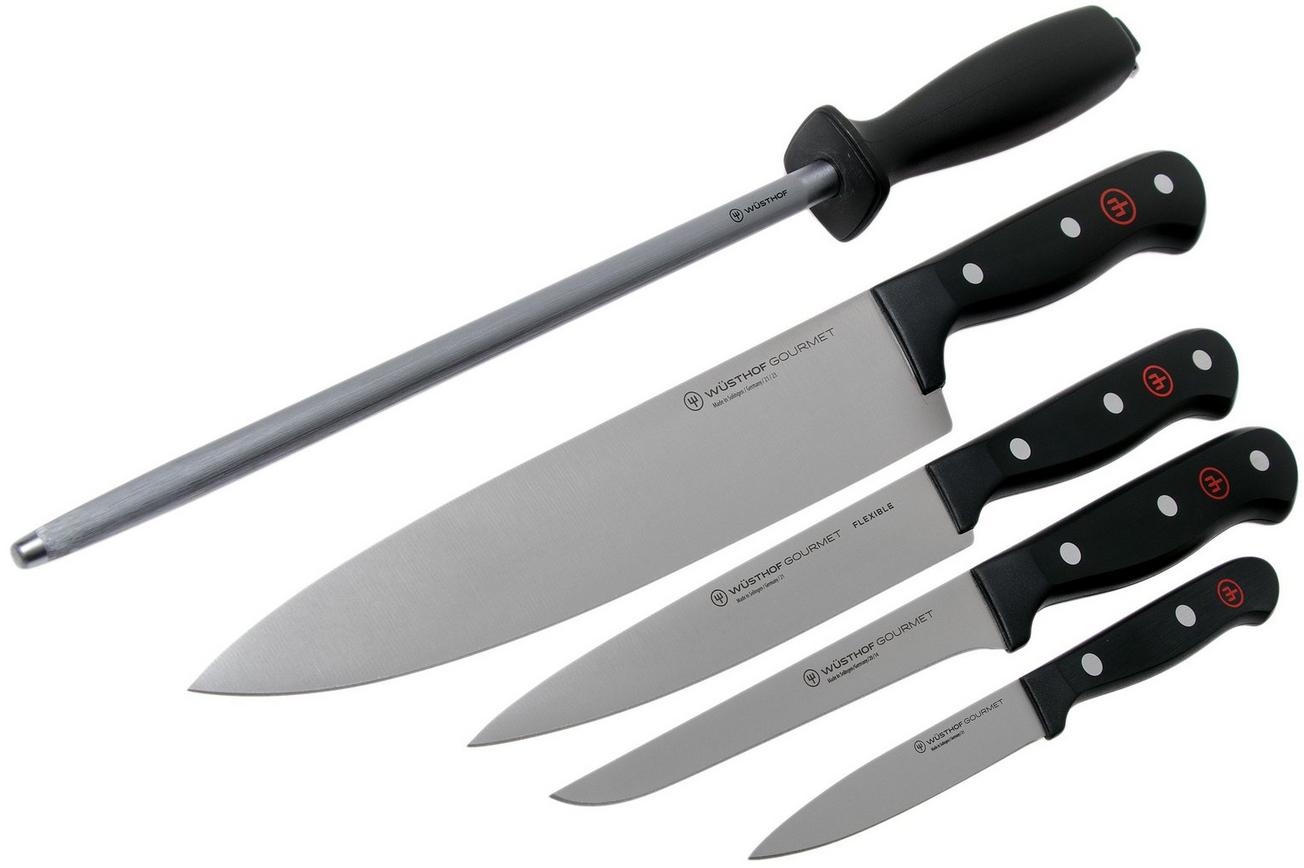Wüsthof Gourmet 1189535602 5-delige messenset in roltasje