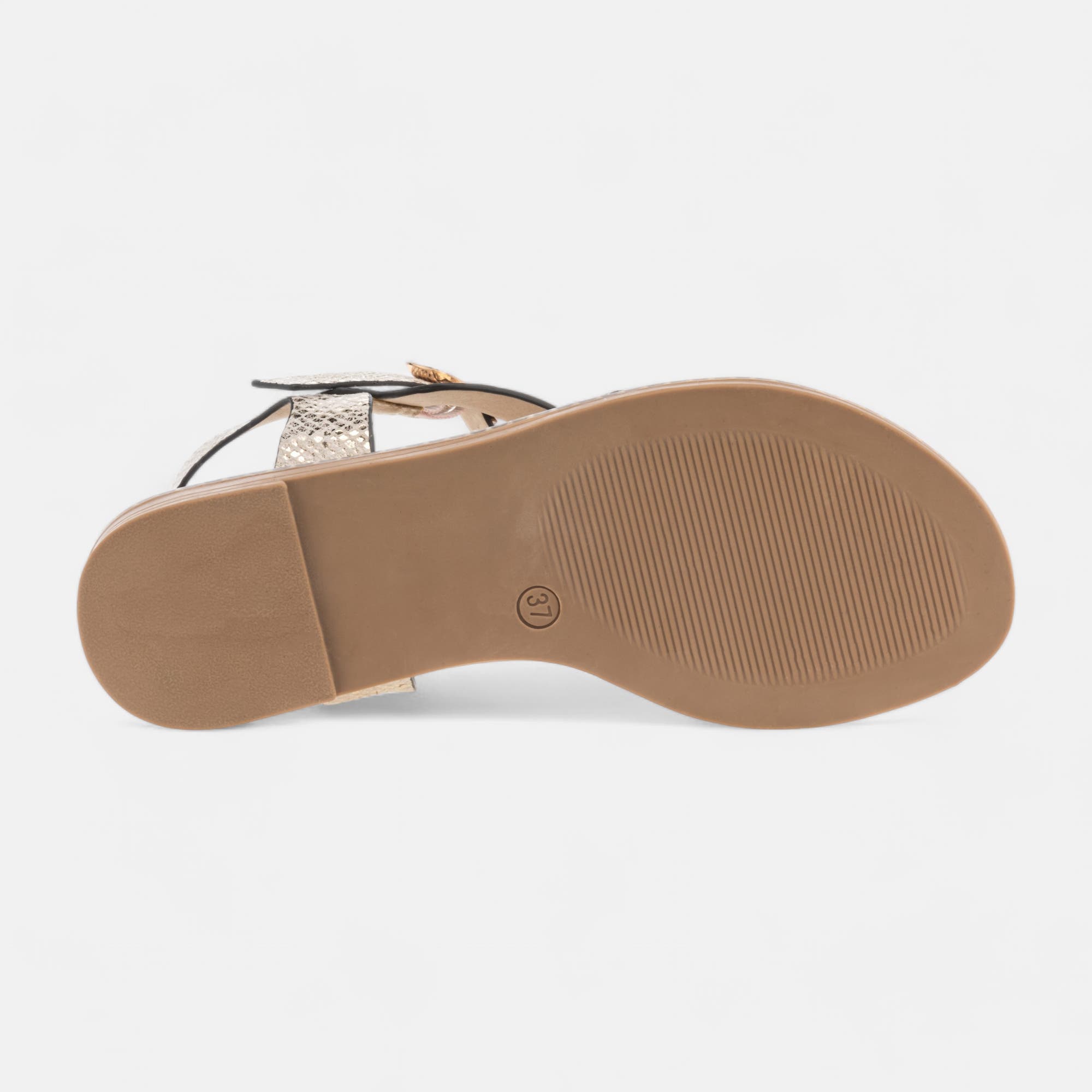 Nu-pieds Femme or