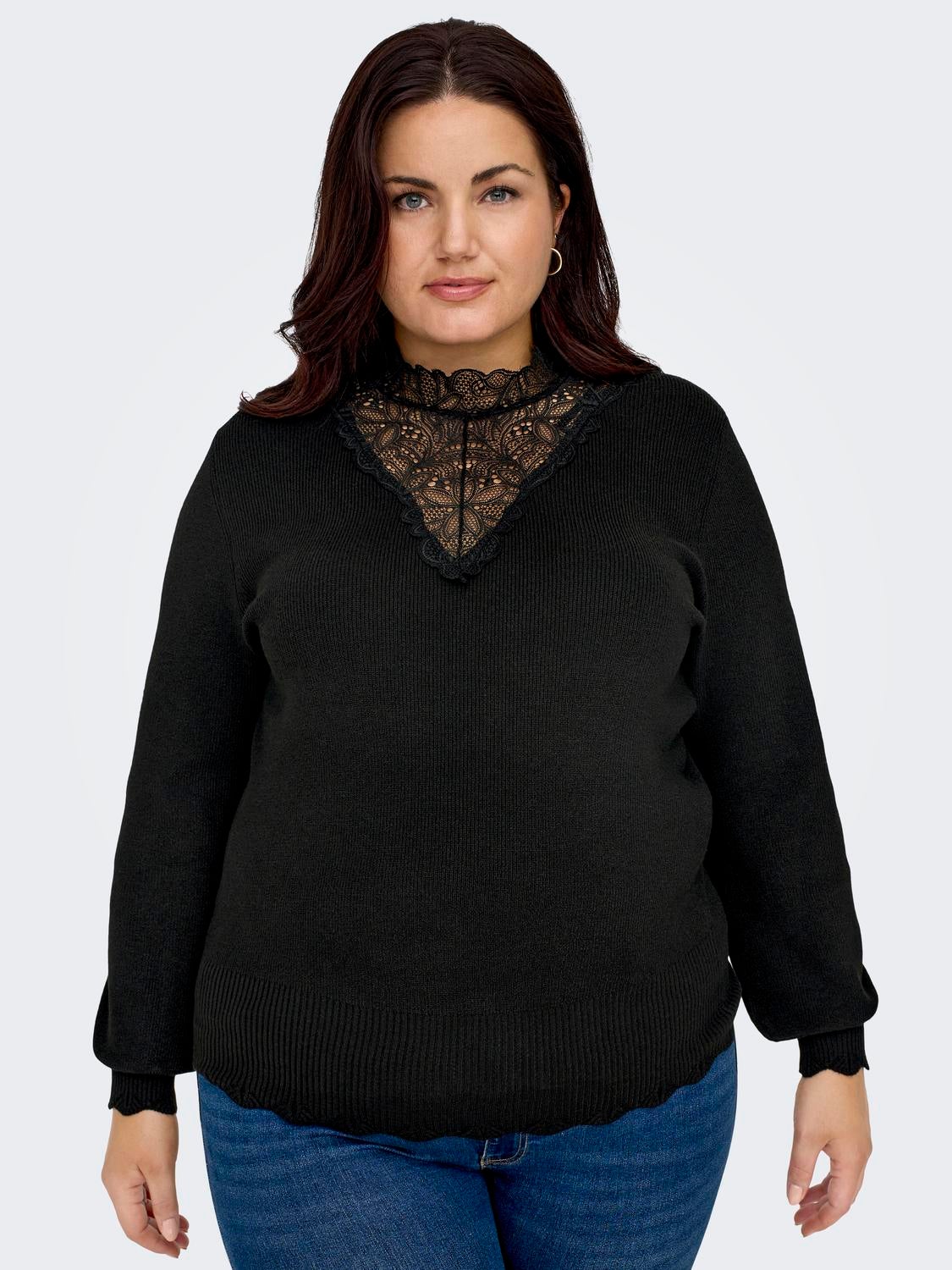 CARREBECCA Strickpullover Black
