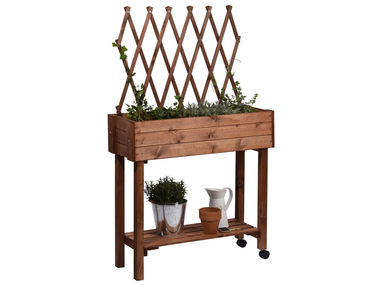 Moestuinbak met rek