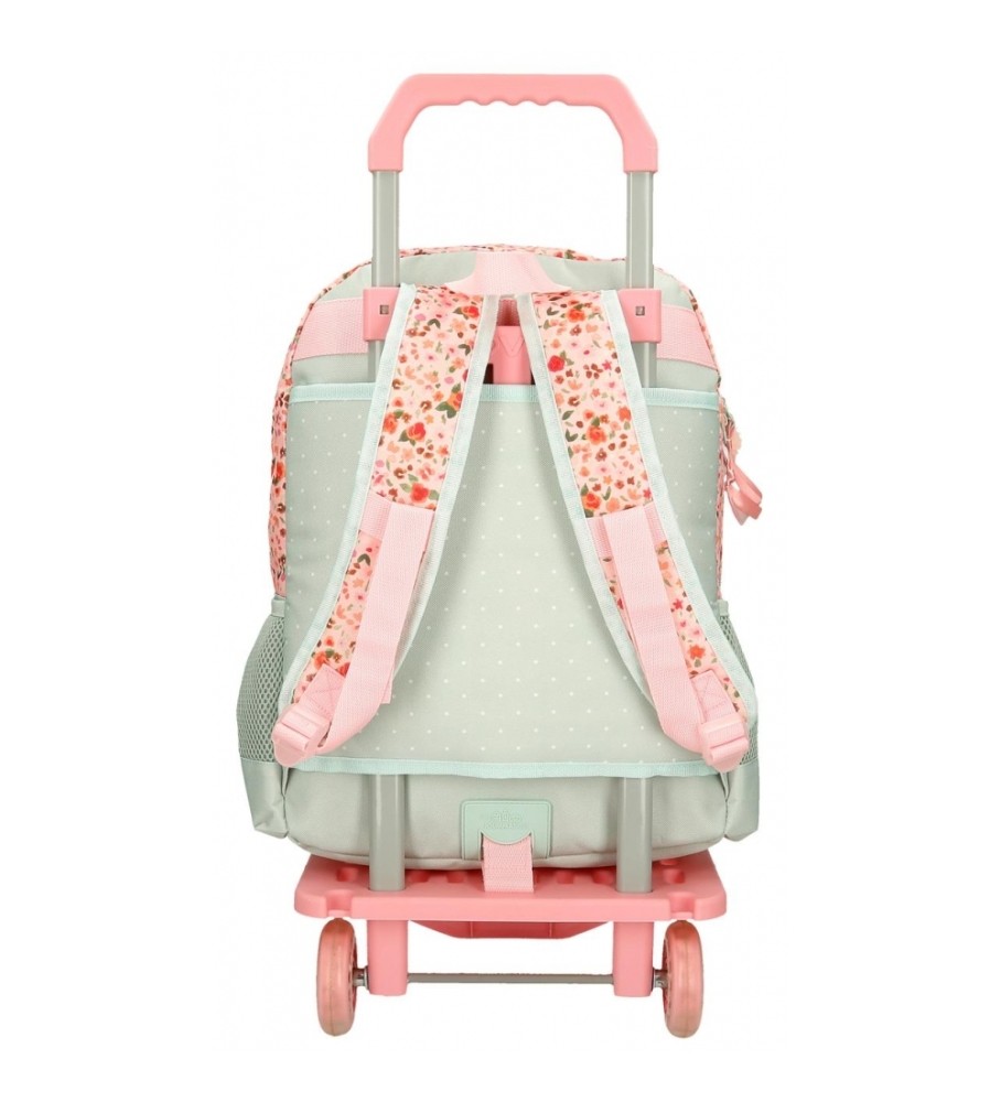 Joumma Bags Mochila MovomRomantic Girl con carro verde -31x42x13cm-