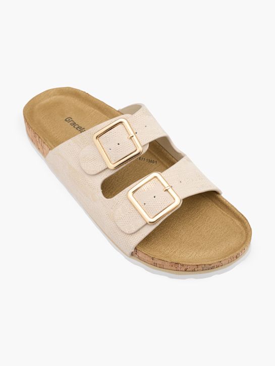 Graceland Tieffussbett-Pantolette pink