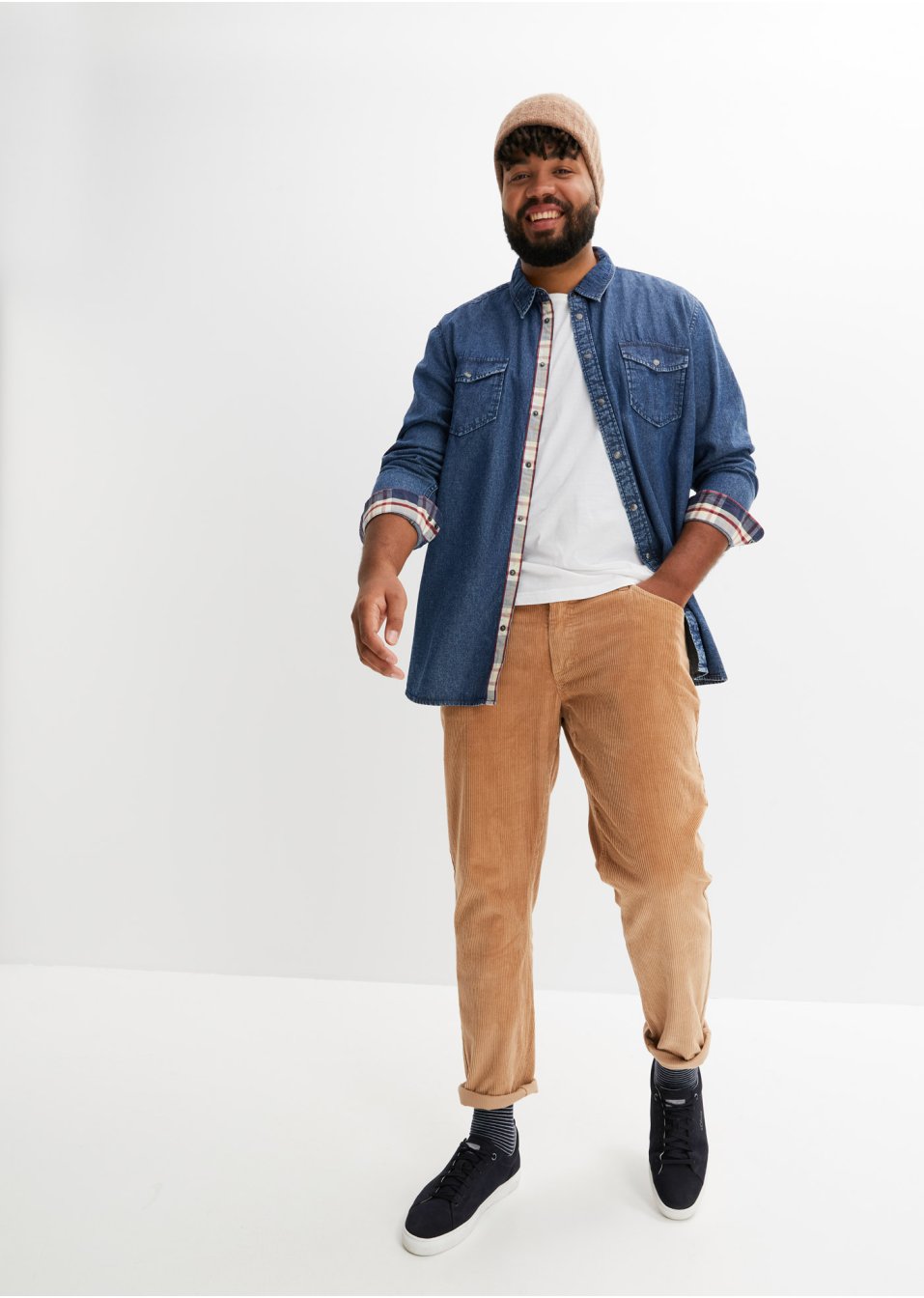Chemise en jean manches longues