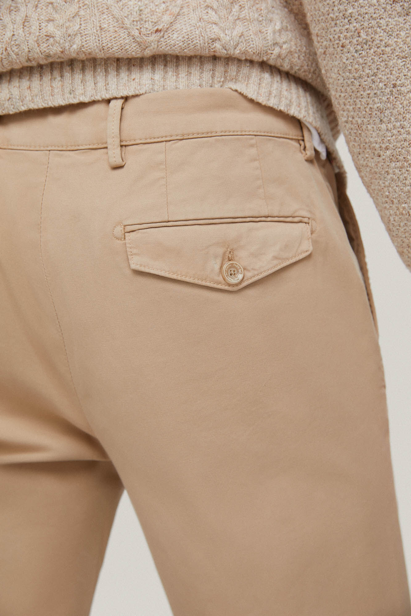 Calça chino premium flex slim fit - Bege