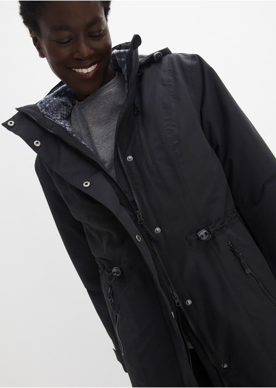 Manteau 3 en 1 avec veste intérieure en maille polaire