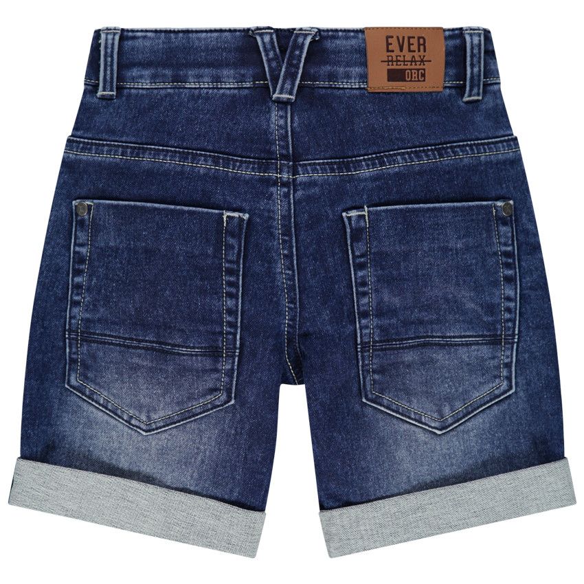 Bermuda en jean effet used - Bleu moyen